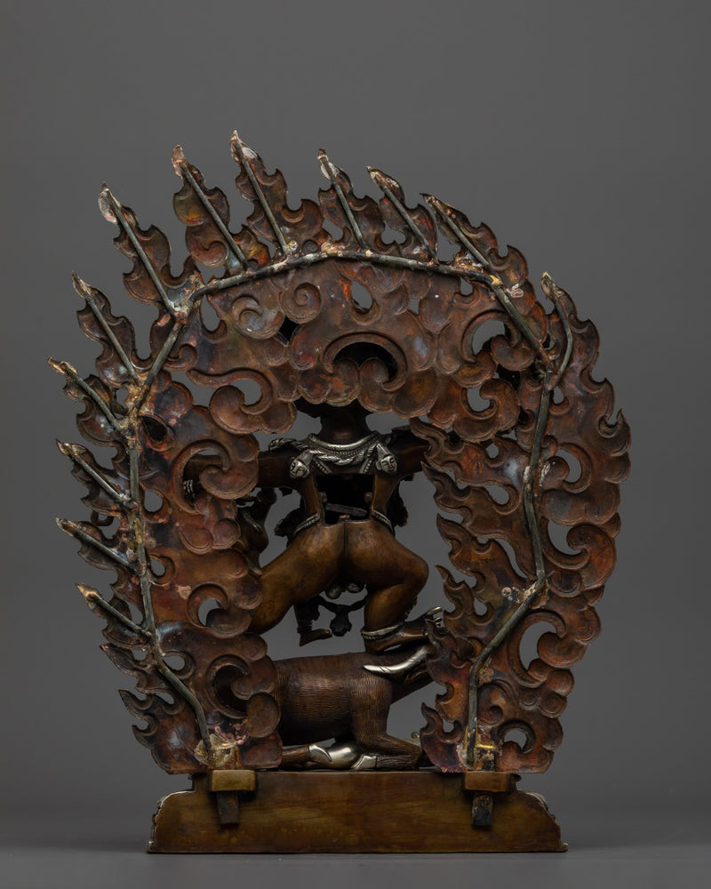 Wrathful Deity Dharmaraja Yama Statue | Embodiment of Compassion