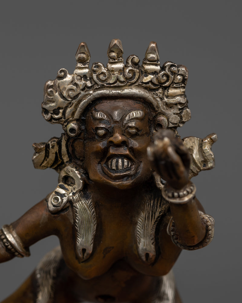 Wrathful Deity Dharmaraja Yama Statue | Embodiment of Compassion