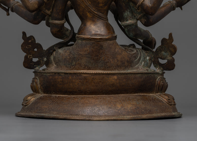 Namgyalma Dakini Figurine | Antique Finished Oxidized Copper