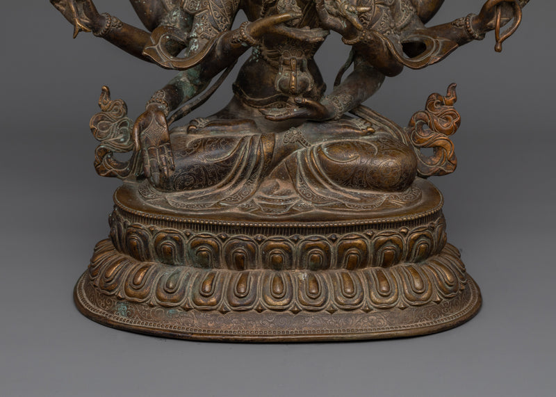 Namgyalma Dakini Figurine | Antique Finished Oxidized Copper