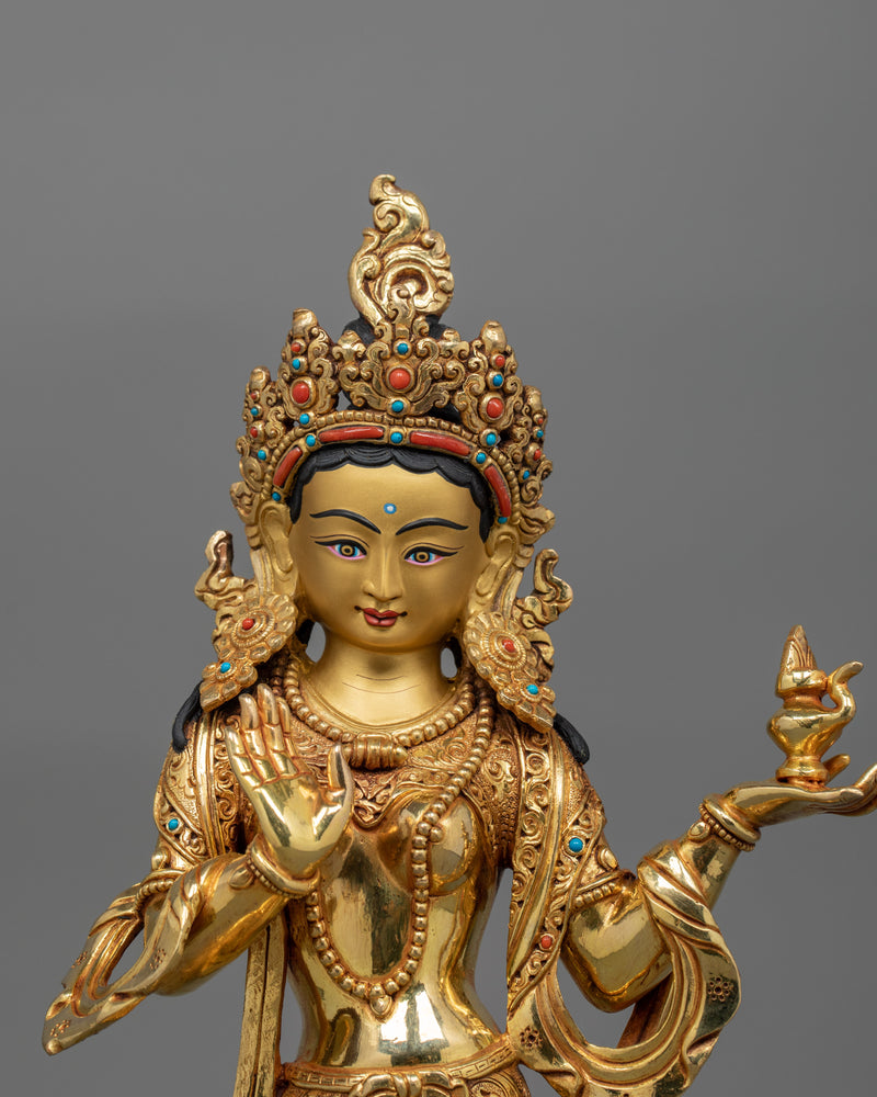 The Consort of Padmasambhava Yeshe Tsogyal and Mandarva Statue | Tranquil Yogini