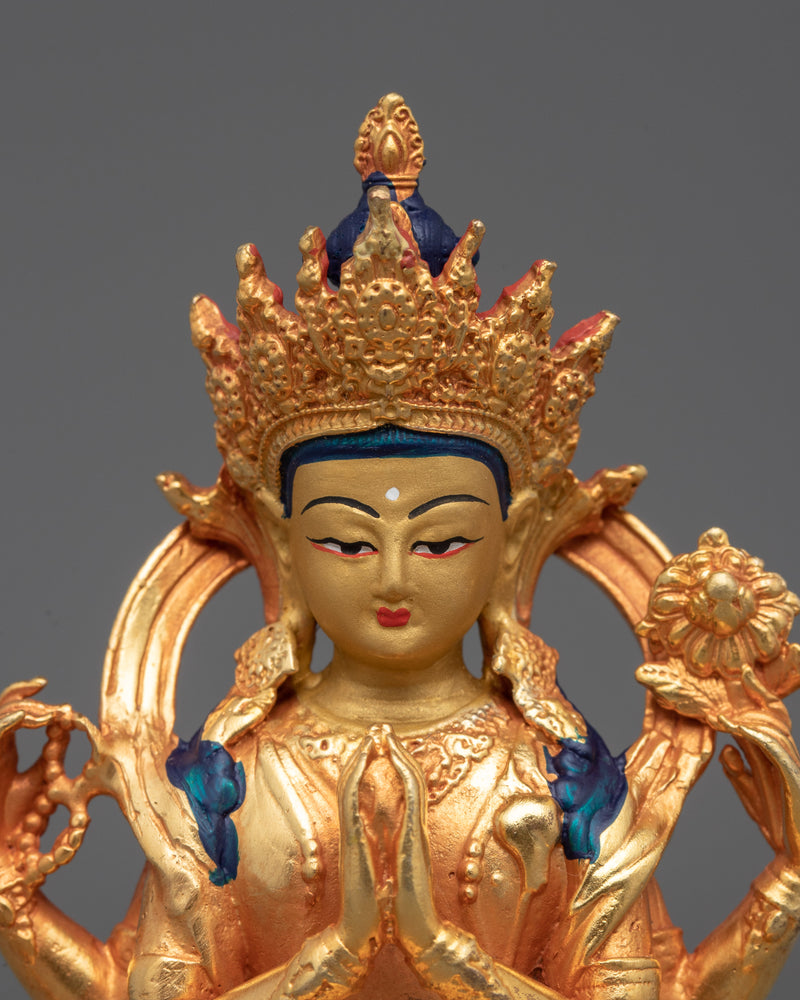 Bodhisattva Buddhist Deity Chenresig Statue | Cultivation of Compassion