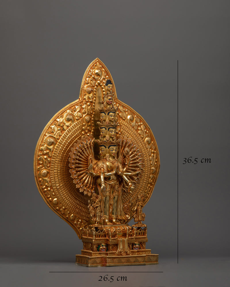 1000-arm-chenrezig-handmade-statue