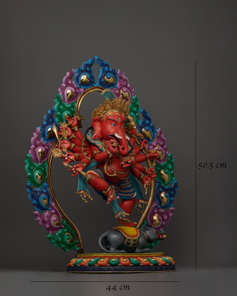 Rakta Ganesh Statue