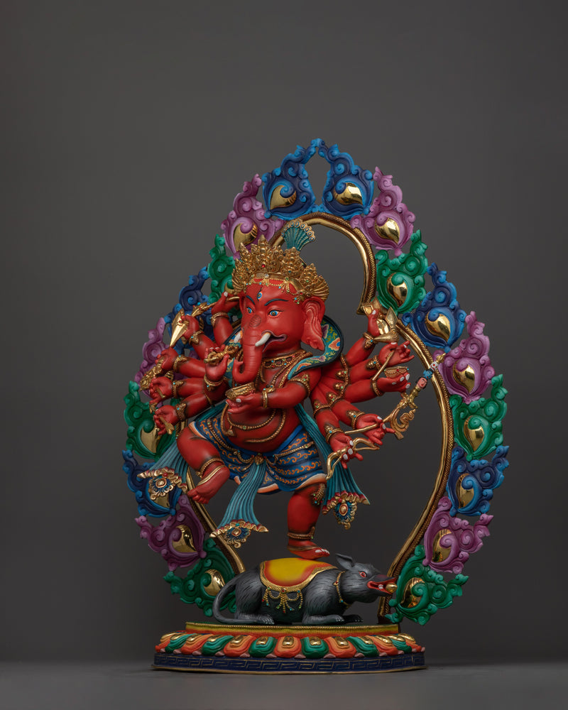 Rakta Ganesh Statue