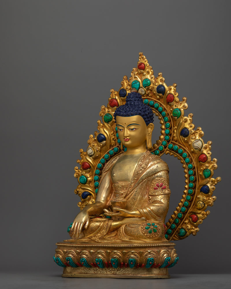 Shakyamuni Buddha Statue With Halo | Prince of The Shakya clan