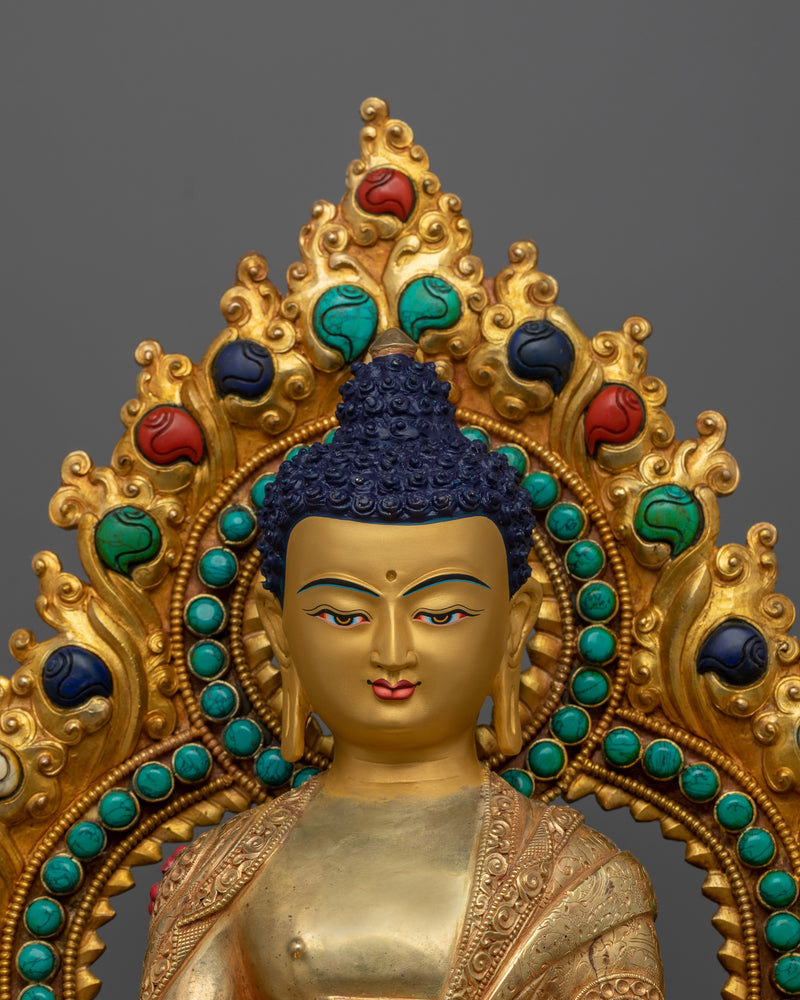 Shakyamuni Buddha Statue With Halo | Prince of The Shakya clan