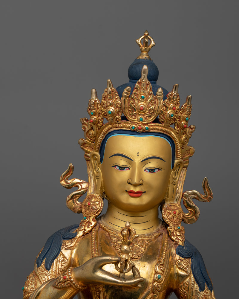 The Buddha of Purification Vajrasattva Statue | 24K Gold-Gilded Statue