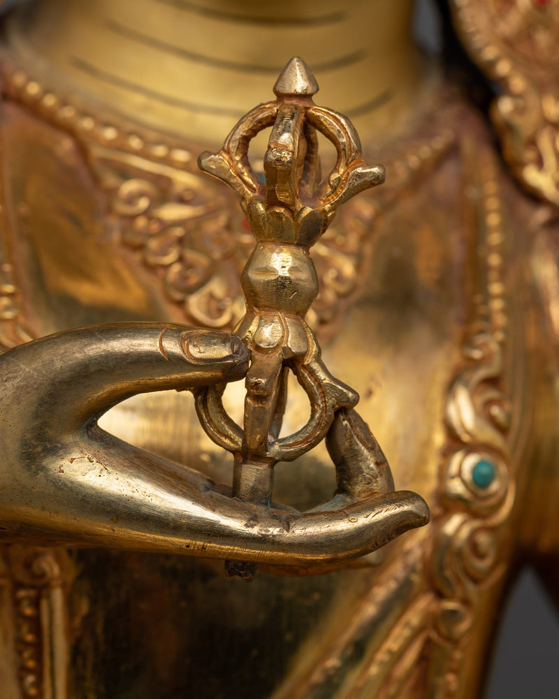 The Buddha of Purification Vajrasattva Statue | 24K Gold-Gilded Statue