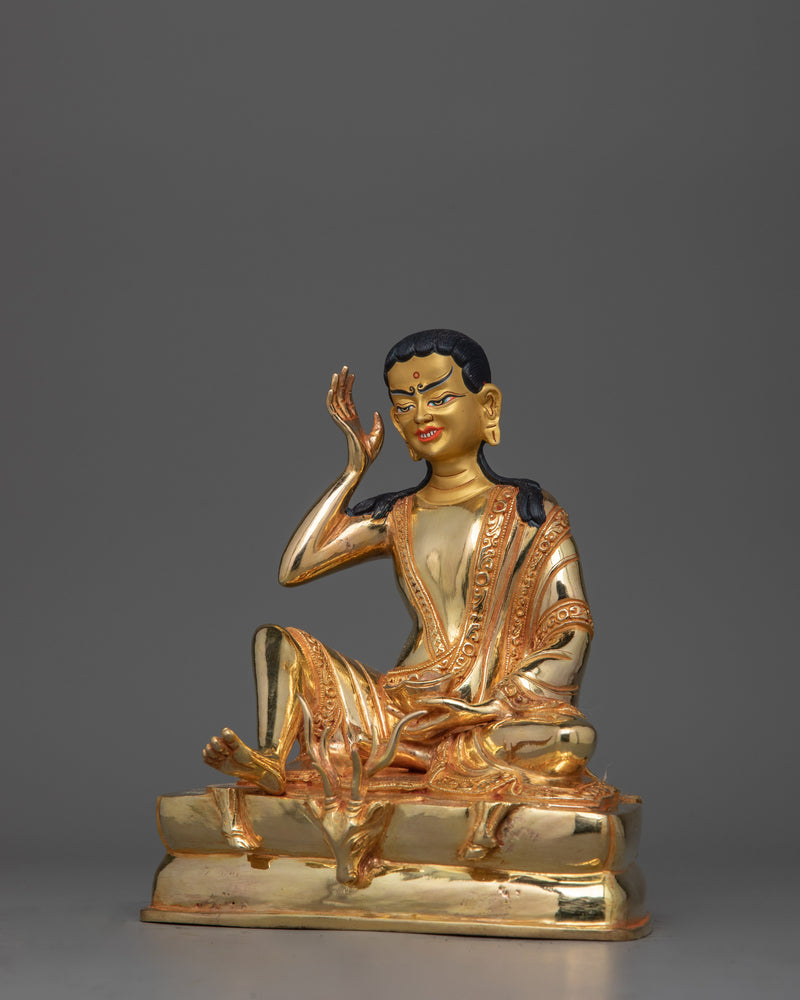 Buddhist Milarepa Tibetan Siddha Statue | Symbol of Meditation and Enlightenment Symbol