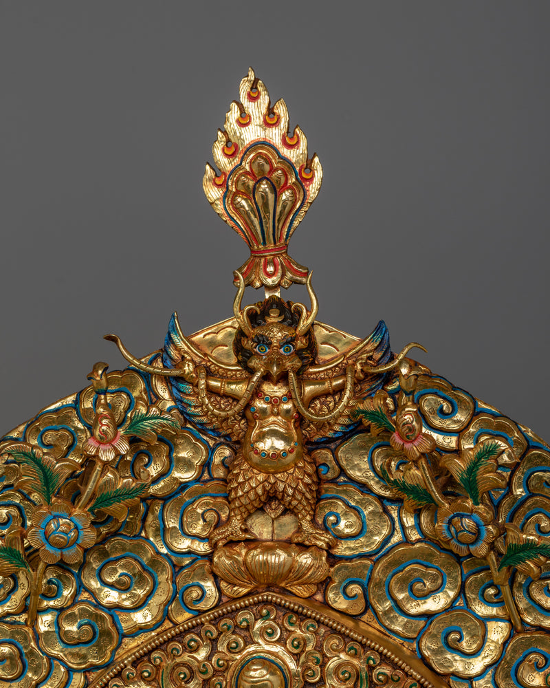 Exquisite Green Tara Statue | 40.4” Handcrafted Copper Statue with 24K Gold Gilding