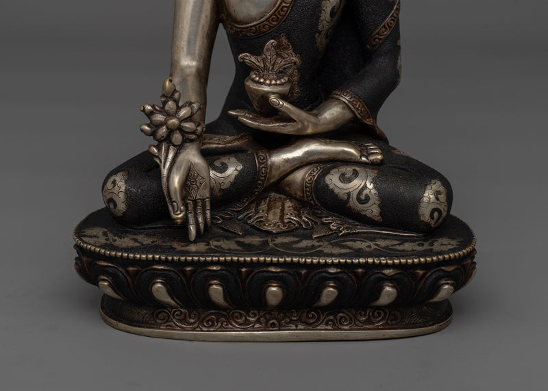 Tibetan Healing Medicine Buddha Statue | Bhaisajyaguru Buddha of Healing and Compassion