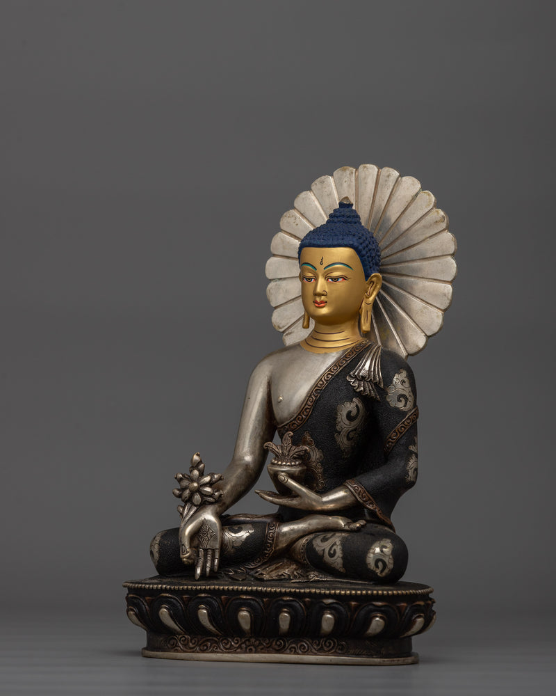 Tibetan Healing Medicine Buddha Statue | Bhaisajyaguru Buddha of Healing and Compassion