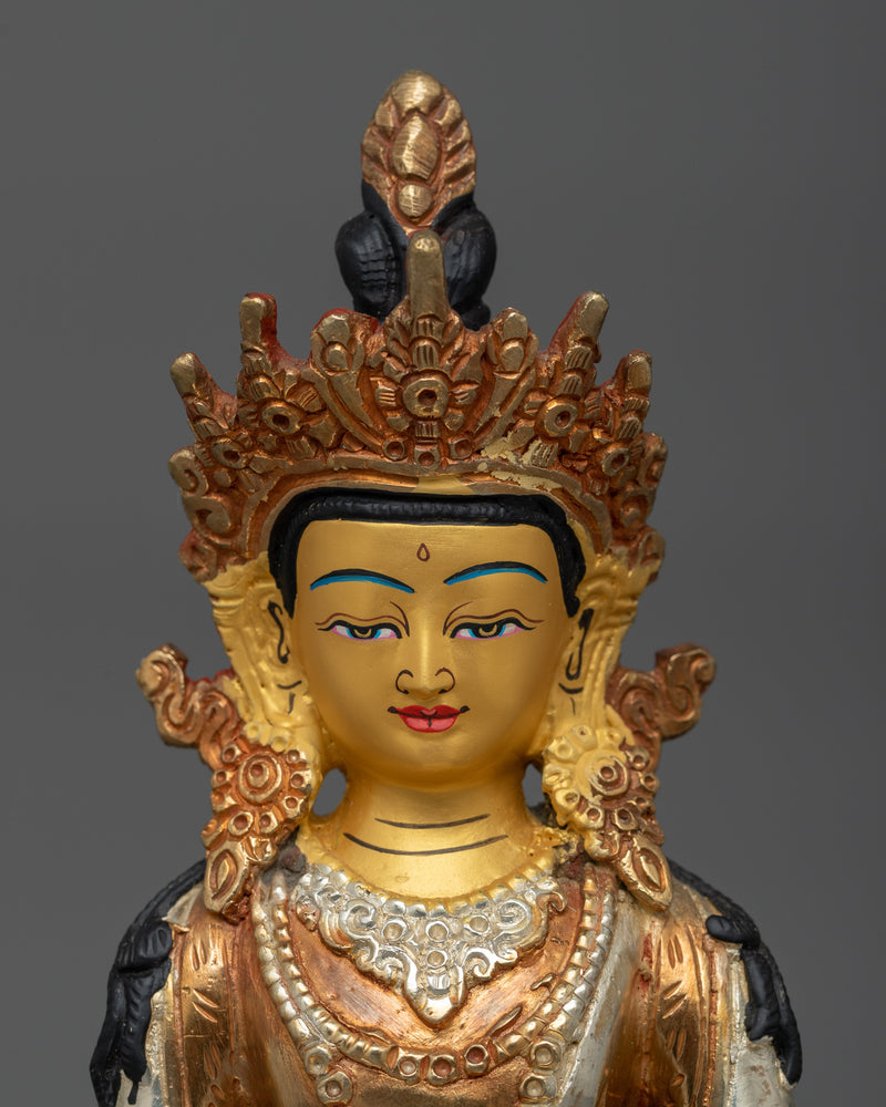 Amitayus Buddha of Infinite Life Sculpture | Divine Himalayan Spiritual Idol