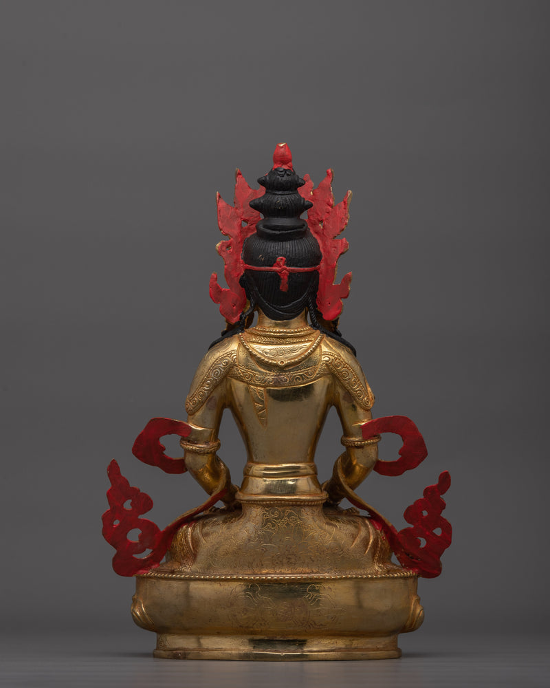 Amitayus Buddhist Deity of Endless Life Statue | Symbolizes Longevity and Blessings