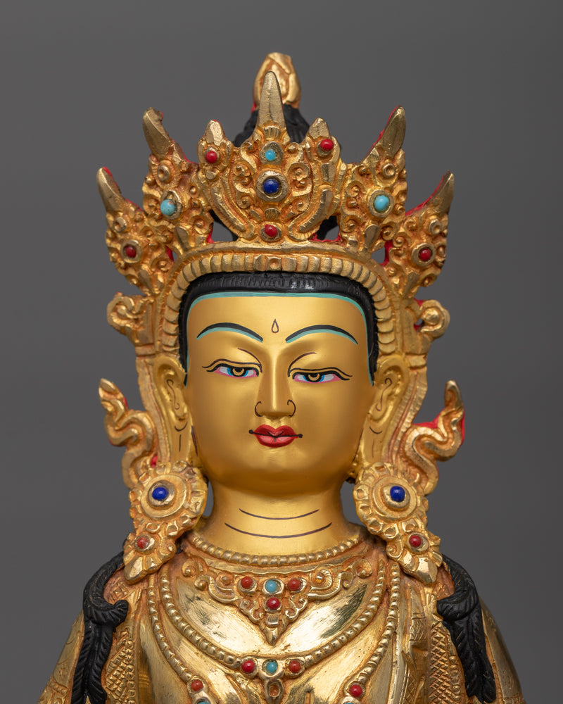 Amitayus Buddhist Deity of Endless Life Statue | Symbolizes Longevity and Blessings