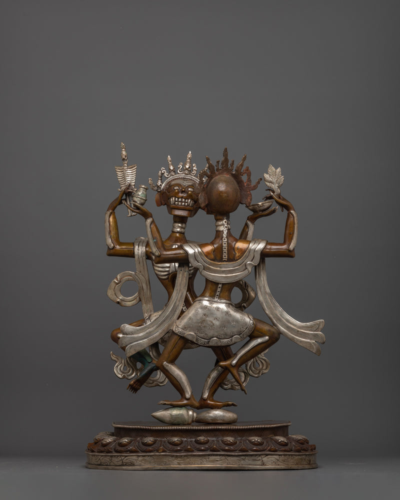 Large Chitipati Copper Statue | A Protector Deity "Dharmapala"