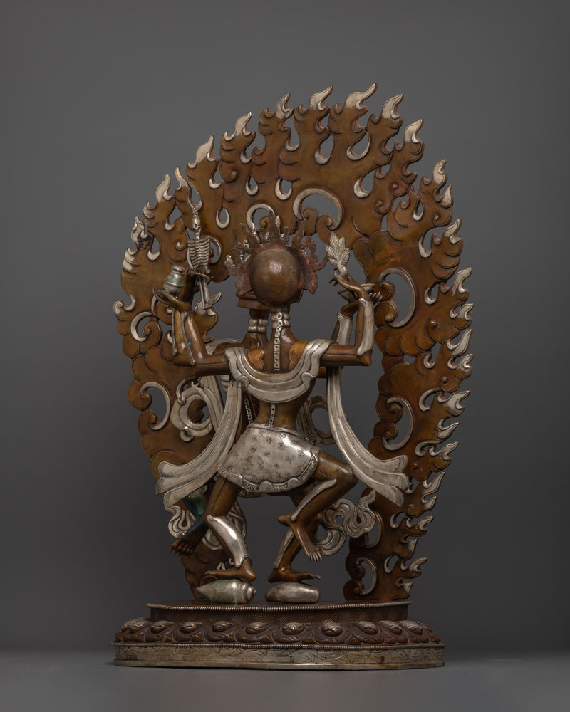 Large Chitipati Copper Statue | A Protector Deity "Dharmapala"