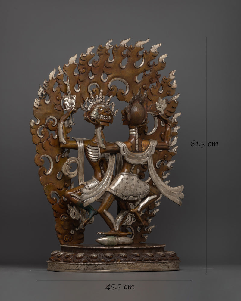 large-chitipati-copper-statue