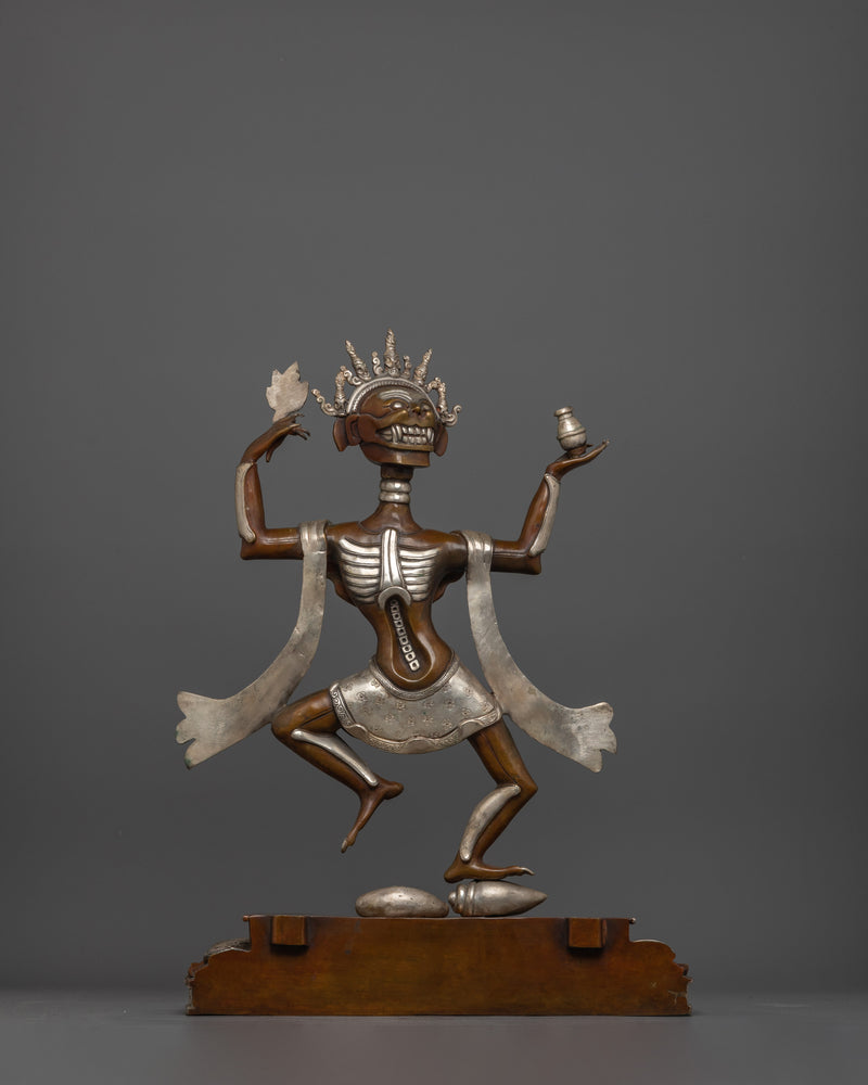 Large Chitipati Copper Statue | A Protector Deity "Dharmapala"