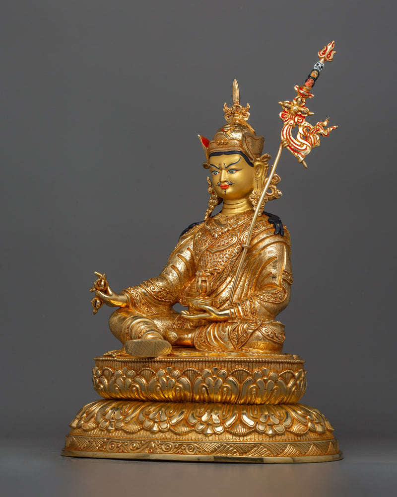 Padmasambhava The Lotus-Born Buddha Statue | Himalayan Guru Rinpoche Sculpture