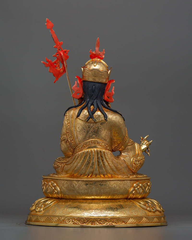 Padmasambhava The Lotus-Born Buddha Statue | Himalayan Guru Rinpoche Sculpture