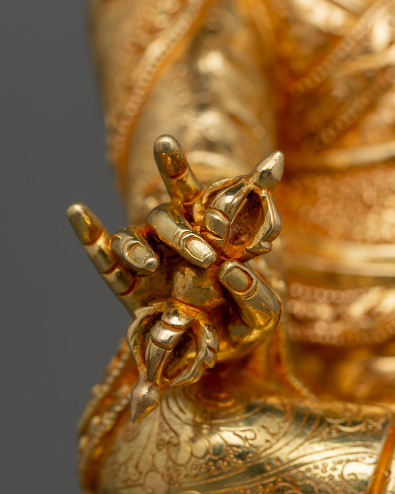 Padmasambhava The Lotus-Born Buddha Statue | Himalayan Guru Rinpoche Sculpture