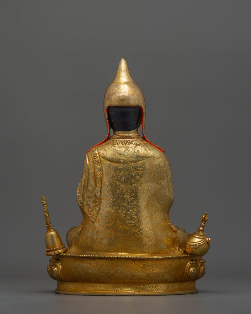 Tranquil Buddhist Scholar Atisa Statue | Tibetan Religious Leader