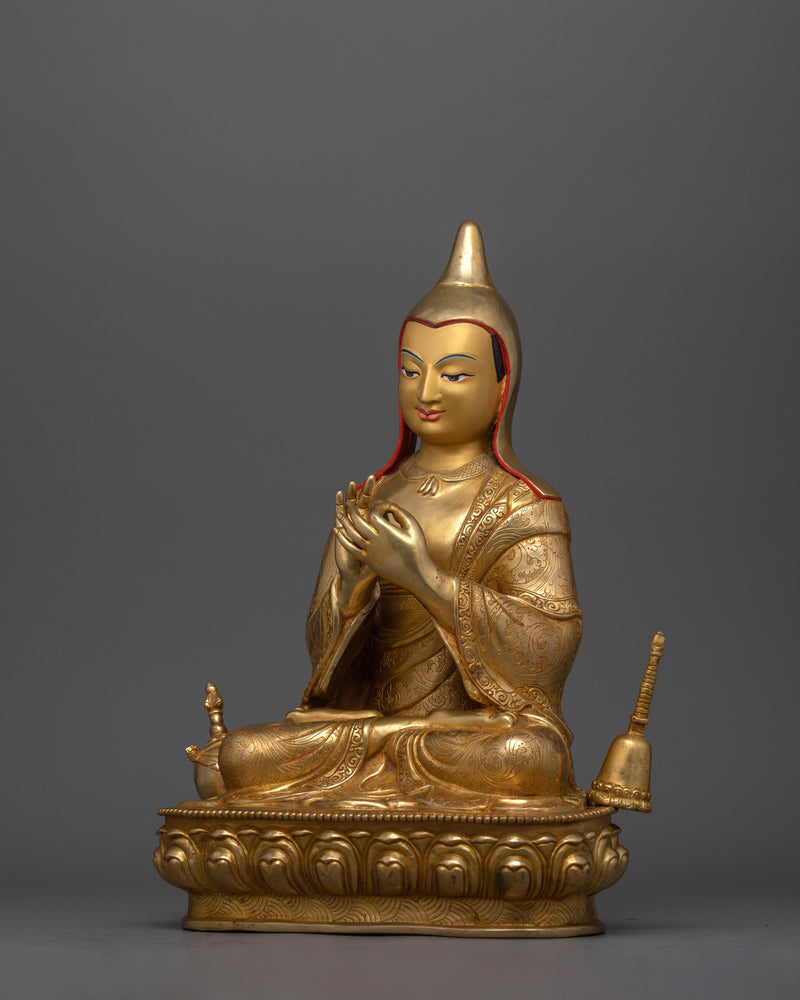 Buddhist Master Atisha Dipankara Statue | Traditional Handcrafted Buddhist Art