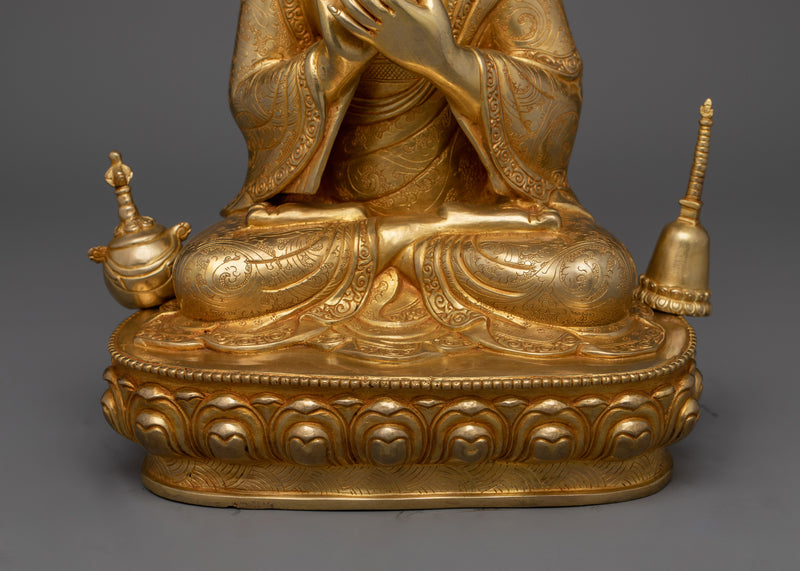 Buddhist Master Atisha Dipankara Statue | Traditional Handcrafted Buddhist Art