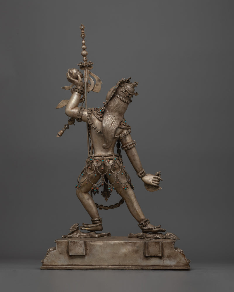 Handcrafted with Repoussé Work Vajrayogini Queen of Dakinis Sculpture | Tantric Dakini