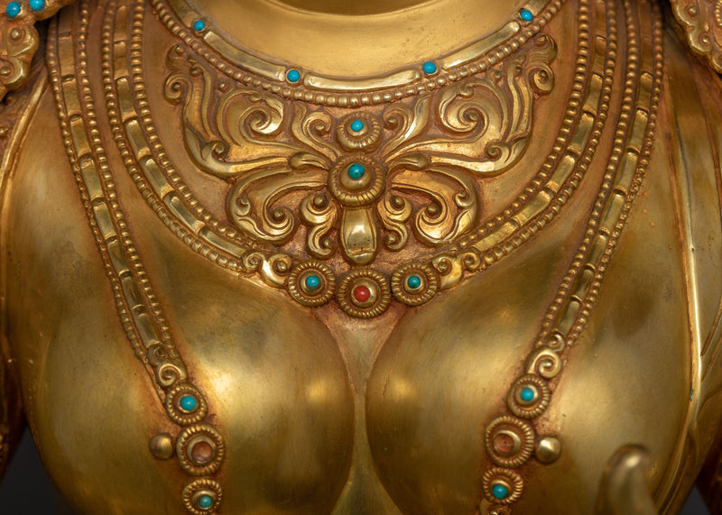 Green Tara, The Great Liberator Statue | The Female Buddha prominent figure in Buddhism