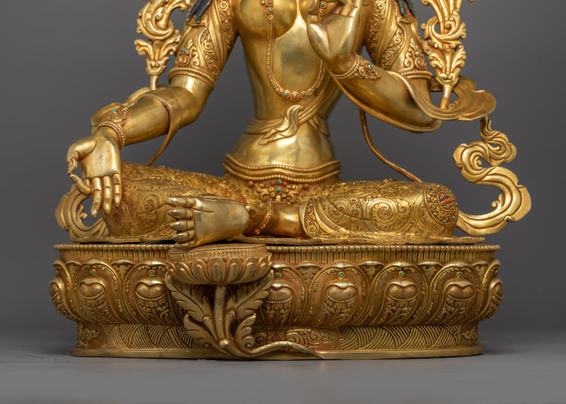 Green Tara, The Great Liberator Statue | The Female Buddha prominent figure in Buddhism