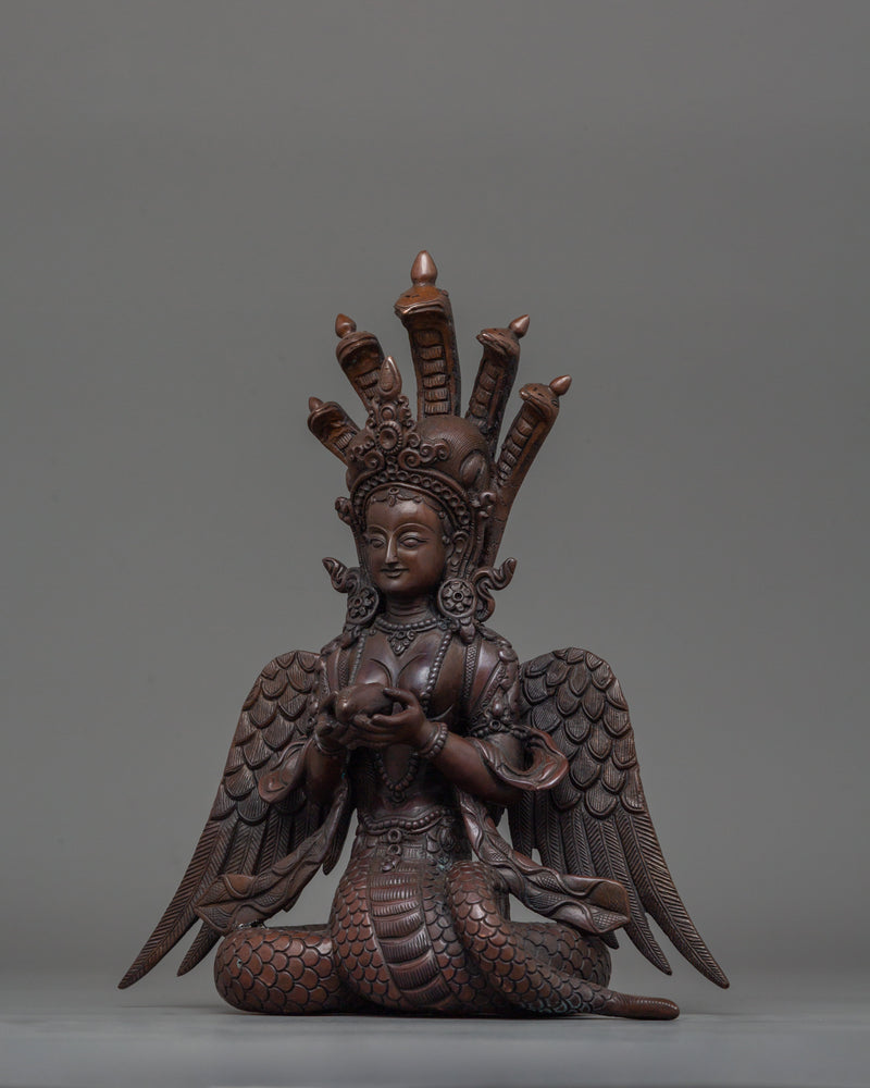 Female Serpent Naga kanya Statue | Bodhisattva Shrine Decor