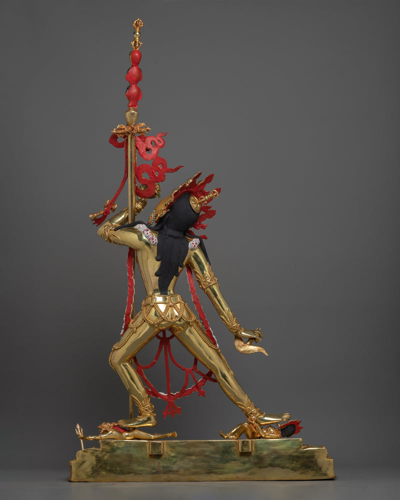 Majestic Vajrayogini Statue | 41.1” Handcrafted 24K Gold Gilded Masterpiece