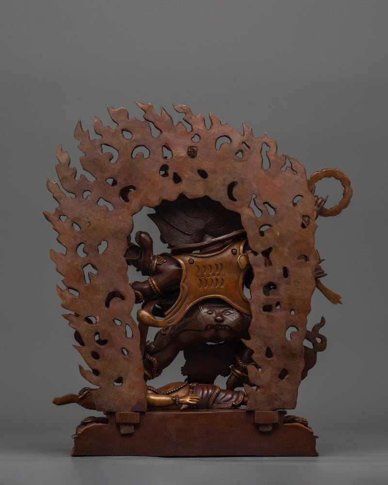 Powerful Six Armed Mahakala Statue | A Symbol of Protection and Power