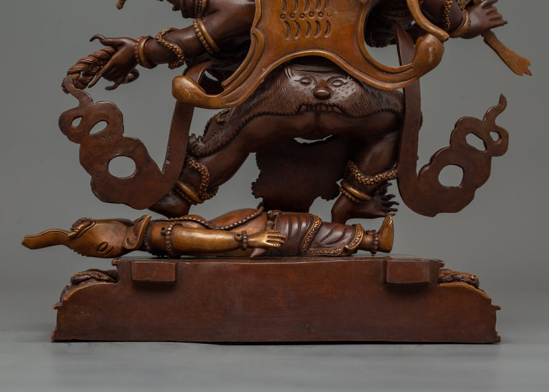 Powerful Six Armed Mahakala Statue | A Symbol of Protection and Power