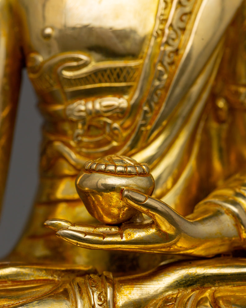 Shakyamuni Buddha with Sacred Halo Statue | Enlightened Buddha For Peace and Serenity