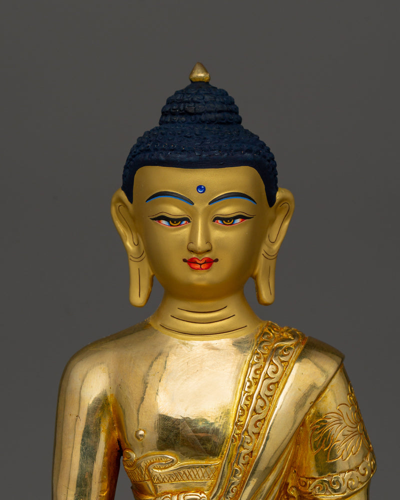 Shakyamuni Buddha with Sacred Halo Statue | Enlightened Buddha For Peace and Serenity