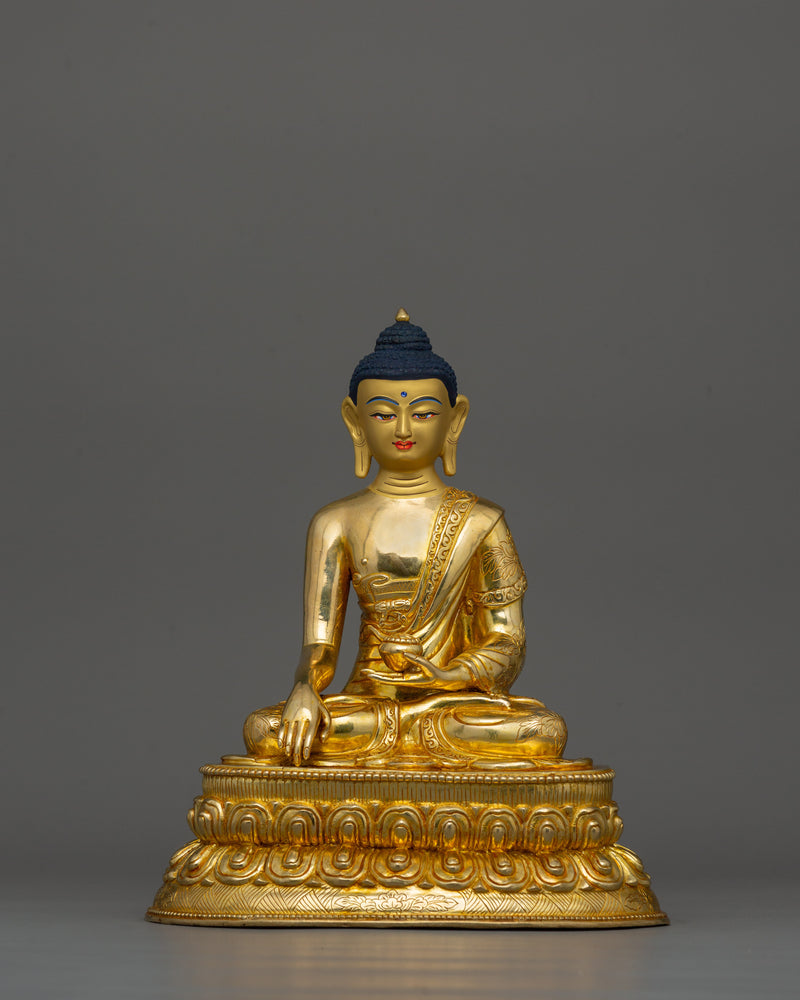 Shakyamuni Buddha with Sacred Halo Statue | Enlightened Buddha For Peace and Serenity