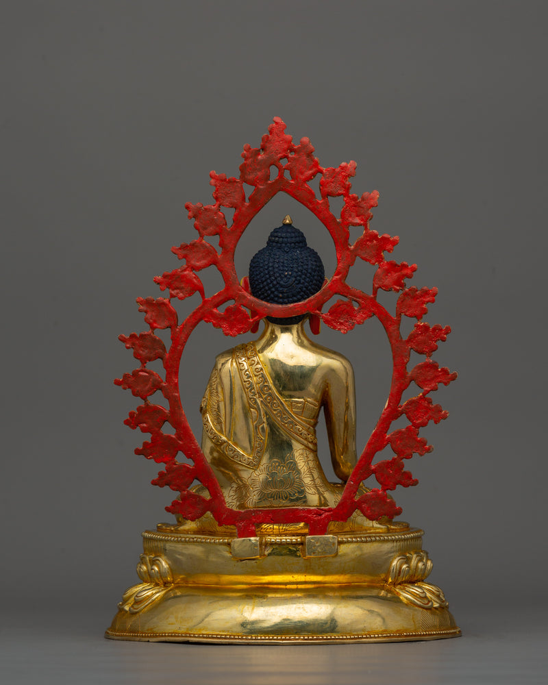 Shakyamuni Buddha with Sacred Halo Statue | Enlightened Buddha For Peace and Serenity