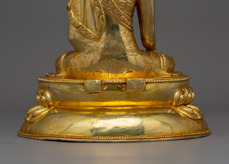 Shakyamuni Buddha with Sacred Halo Statue | Enlightened Buddha For Peace and Serenity