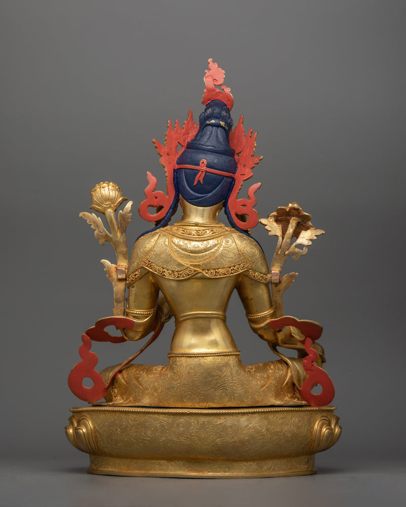 Traditional Green Tara Statue | A Symbol of Compassion and Enlightened Action