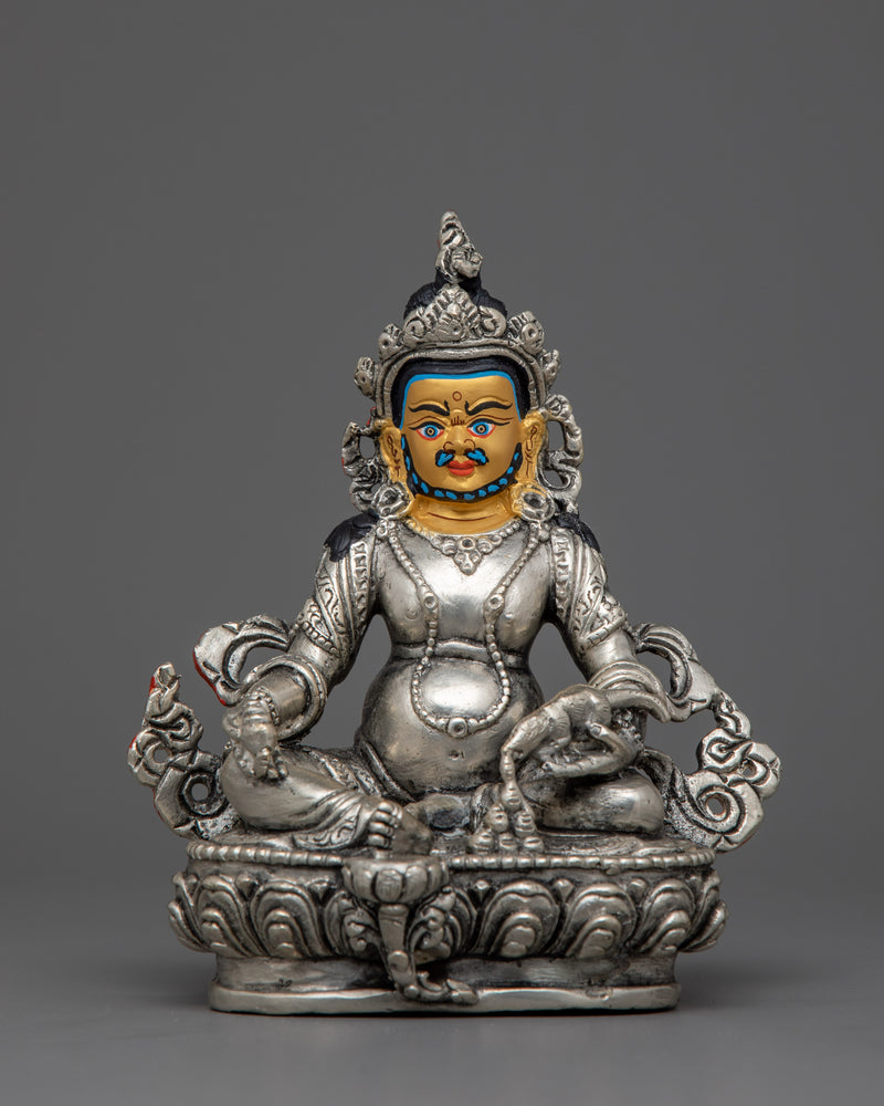 Dzambhala Silver Plated Statue