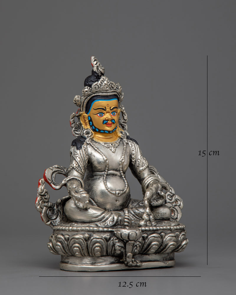 Dzambhala Silver Plated Statue