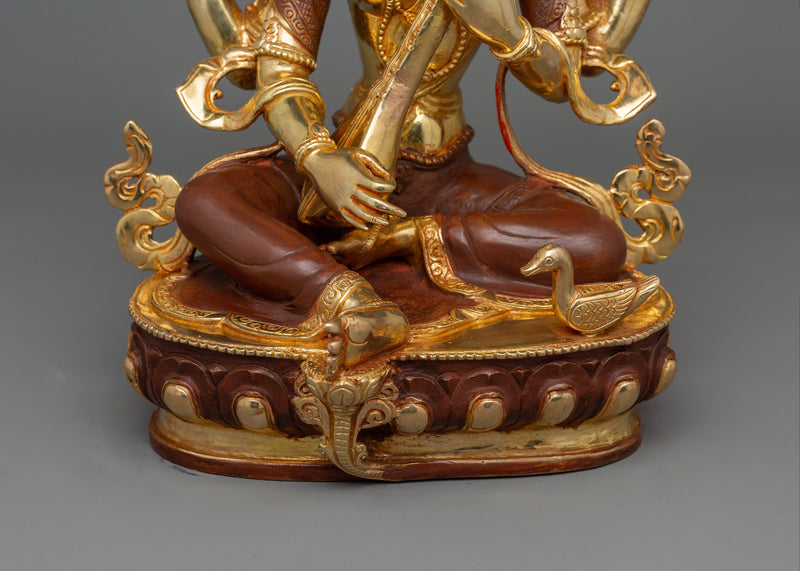 Saraswati Goddess of Knowledge Statue | Home Decor and Spiritual Inspiration