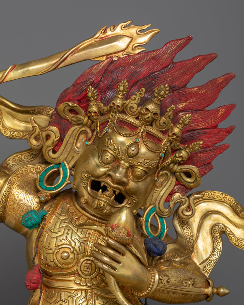 Large Begtse Chen Statue | An Exquisite representation of wrathful Buddhist Protector