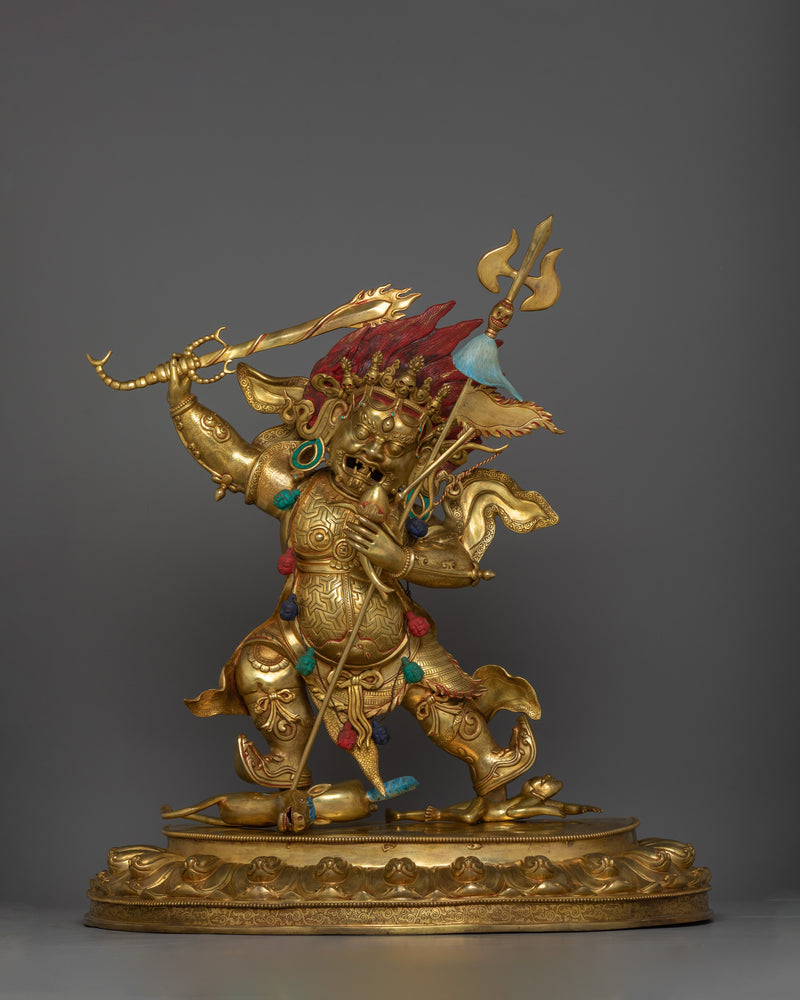 Large Begtse Chen Statue | An Exquisite representation of wrathful Buddhist Protector