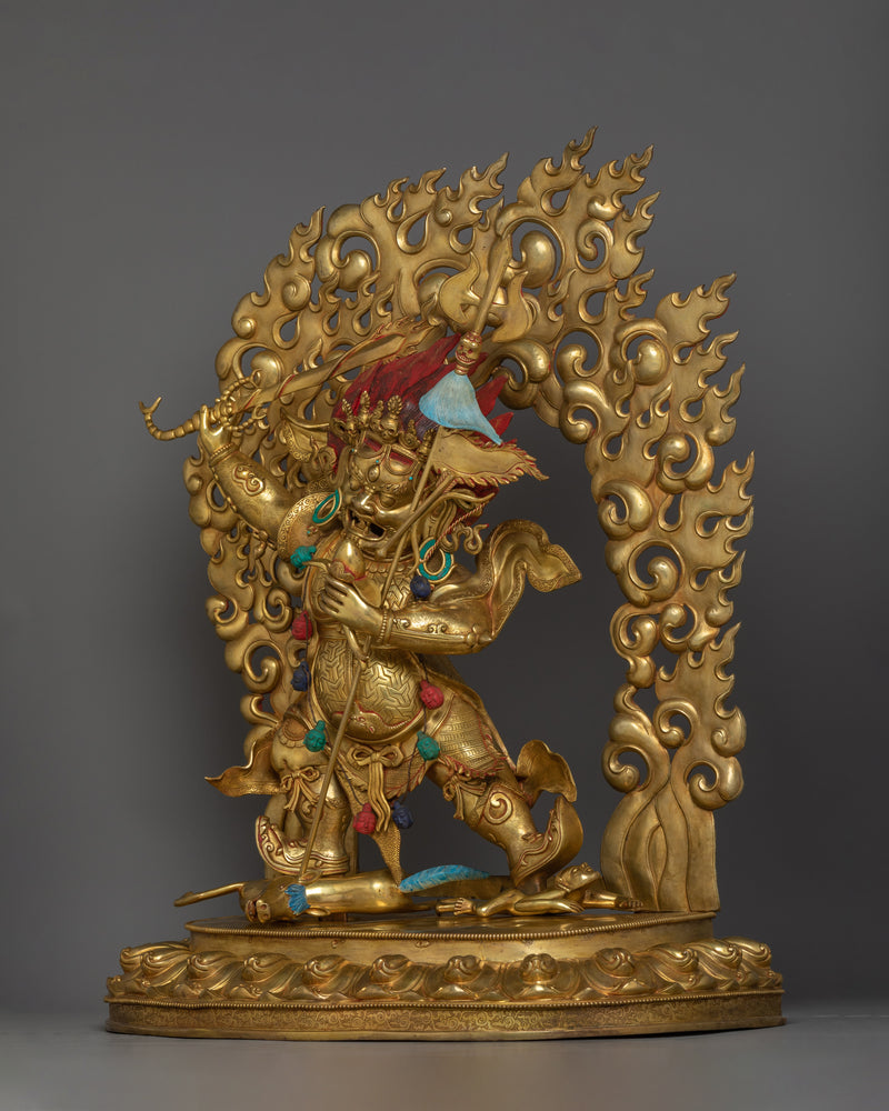 Large Begtse Chen Statue | An Exquisite representation of wrathful Buddhist Protector