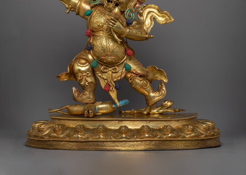 Large Begtse Chen Statue | An Exquisite representation of wrathful Buddhist Protector